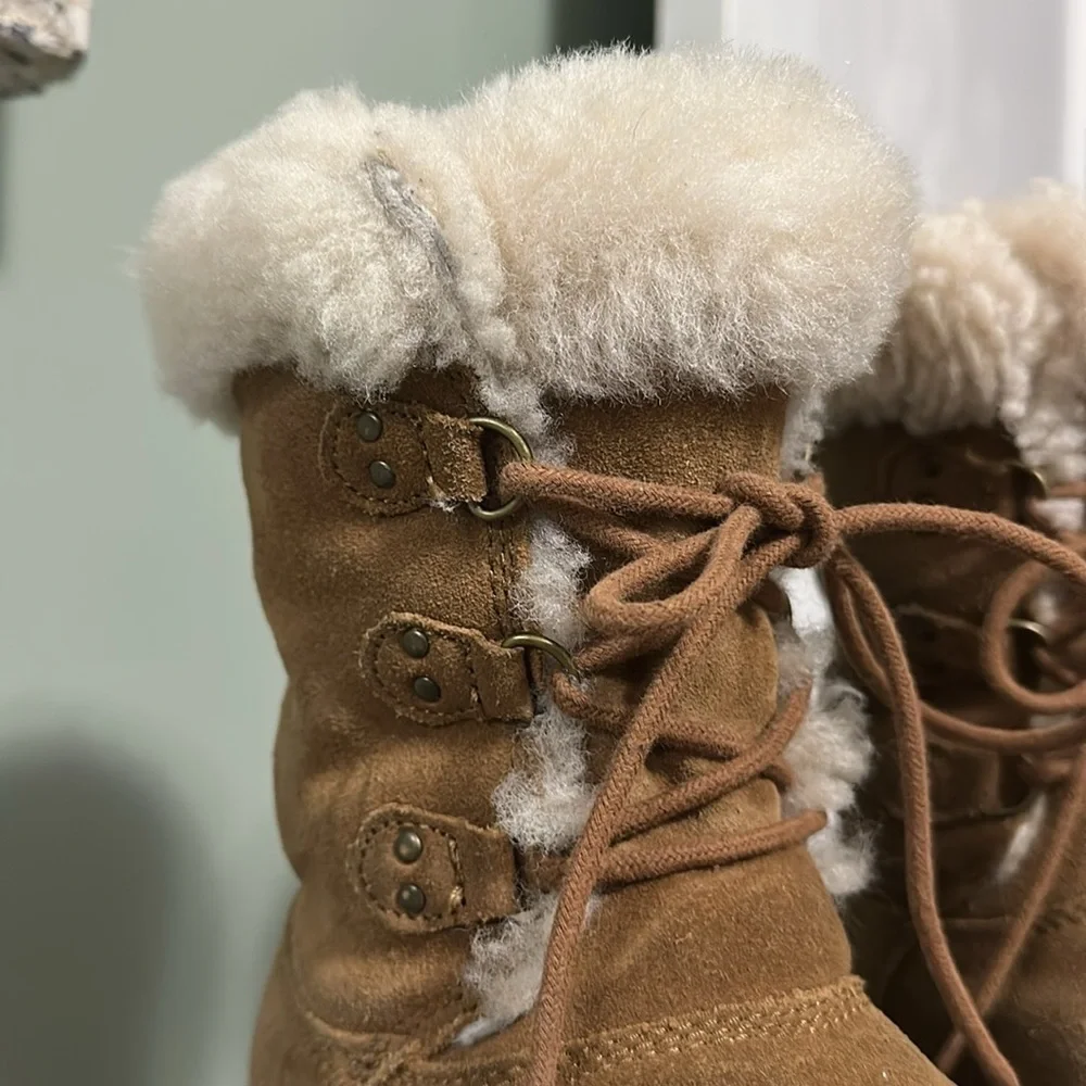 UGG Kids Sophy Shearling Boots - Chestnut